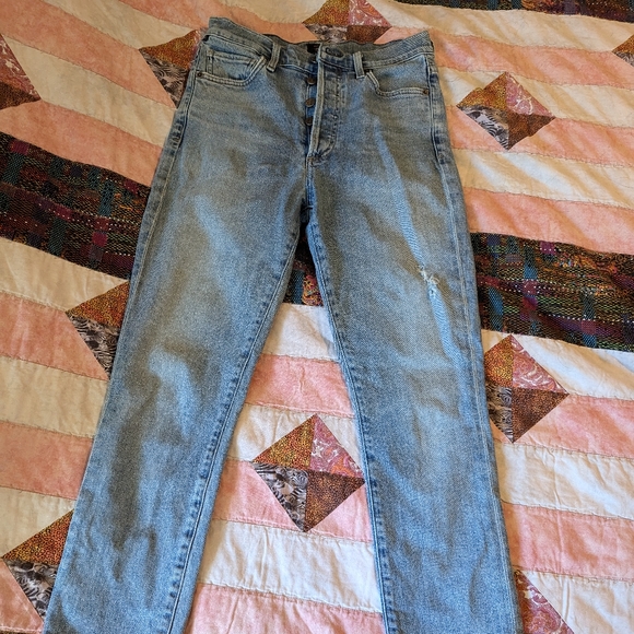 Citizens Of Humanity Olivia High Rise Slim Ankle in Backroad Light Indigo Size 6 - Picture 15 of 16